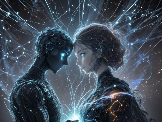 DreamShaper_v7_Two_human_silhouettes_backtoback_their_bodies_f_2 (1)