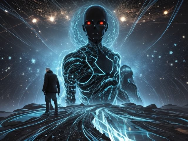 DreamShaper_v7_Two_human_silhouettes_backtoback_their_bodies_f_2